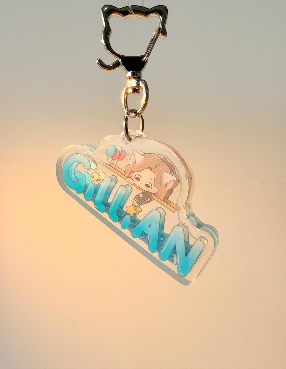 Moving Quicksand Acrylic Keychains