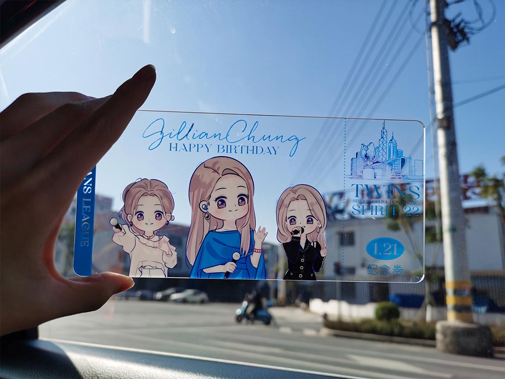 Transparent Acrylic Cards